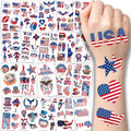 4th of July Temporary Tattoos - 20 Sheets Waterproof Body Art