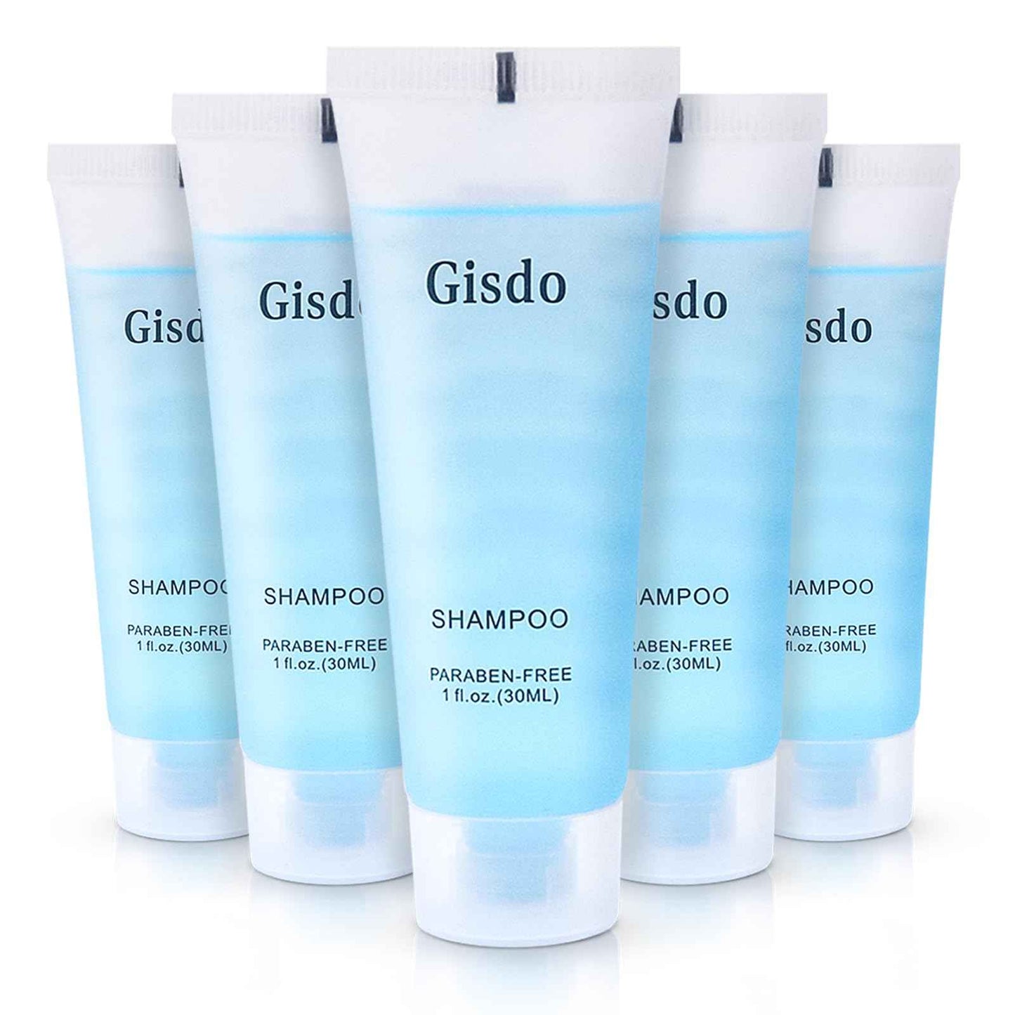 Gisdo 200 Pack Travel Size Shampoo Bulk, 30mL, 1 oz Hotel Shampoo Supplies for Guests, AirBnB Essentials, Travel Size Toiletries Bulk