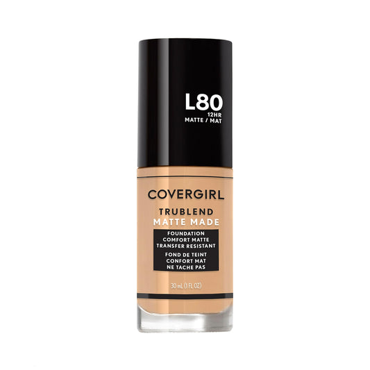 COVERGIRL TruBlend Matte Made Liquid Foundation, True Ivory, 1 Fl Oz (Pack of 1)