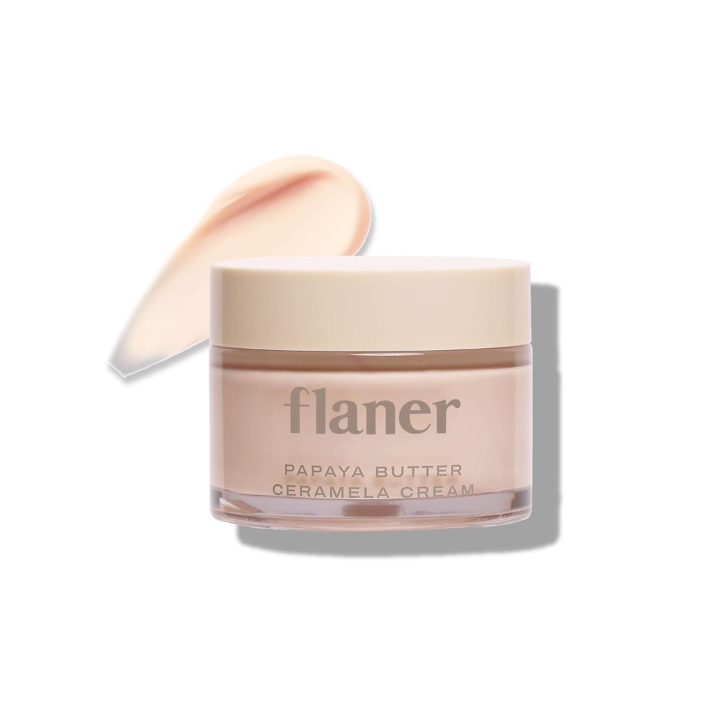 flaner Papaya Ceramela Moisturizer Cream – Dual-Function Wrinkle Firming and Brightening Face Cream, Ceramide & Melatonin, Lightweight Ceramide Cream for Dry Skin, Korean Skincare, 1.69 fl. oz