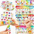 72-Piece Art Party Favors - 48 Tattoos & 24 Slap Bracelets
