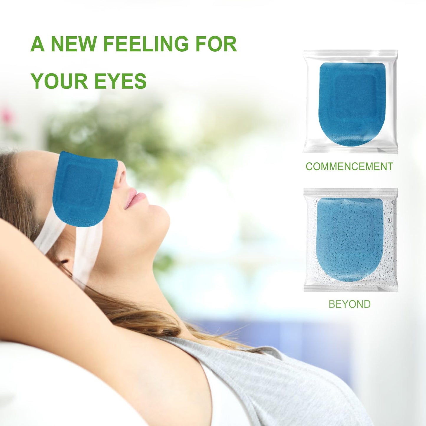 5PCS Steam Eye Mask, Relieve Eye Fatigue, Can be Used for Eye Relaxation, Jet Lag or Insomnia, Disposable Heated Steam Eye Mask, Rich in Nutrients Heated to Promote Absorption (Fragrance-Free)