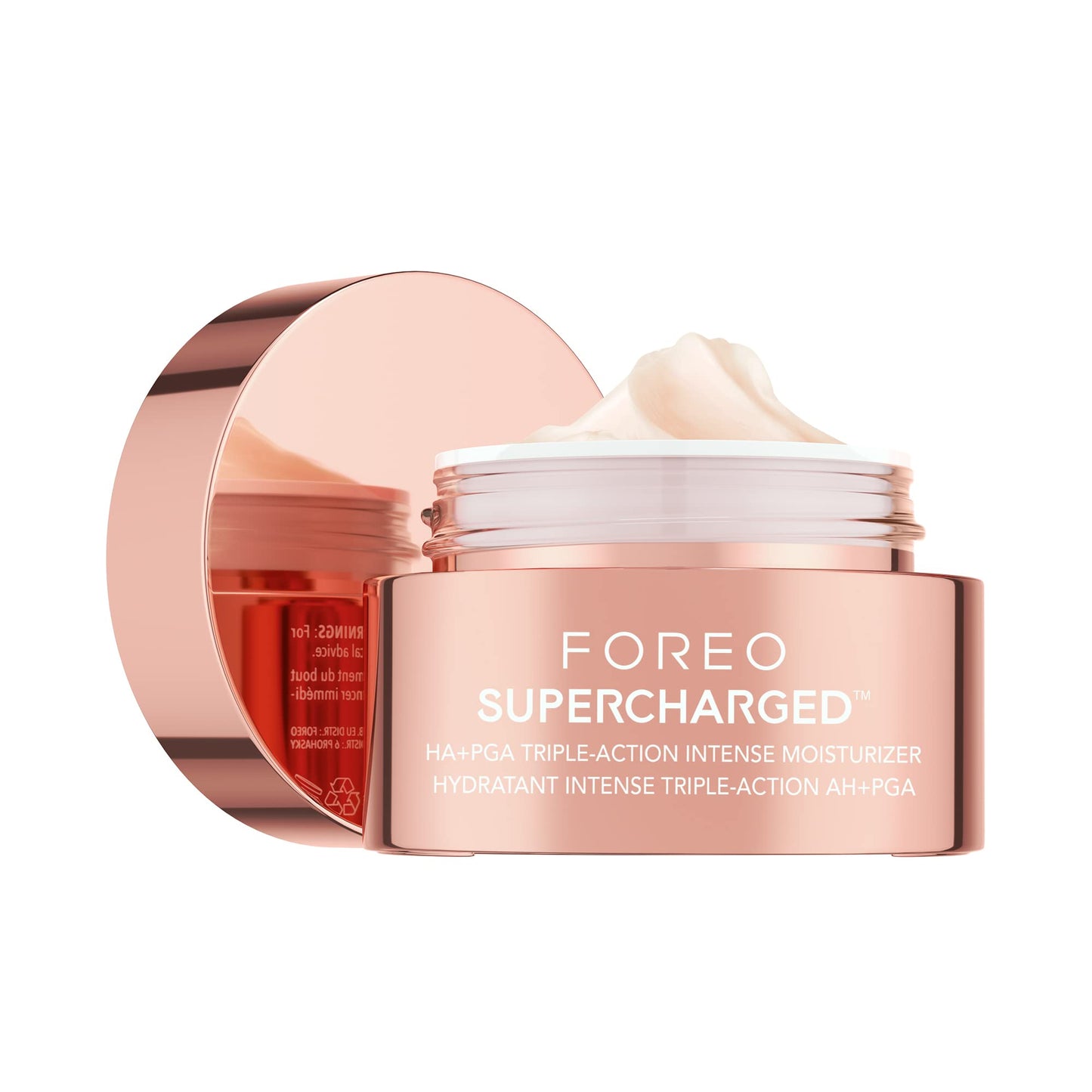 FOREO SUPERCHARGED HA+PGA Face Moisturizer - Wrinkle Cream for Face - Hyaluronic Acid & Squalane - Vegan - Cruelty & Gluten Free - Clean Skincare - 1.6 fl.oz