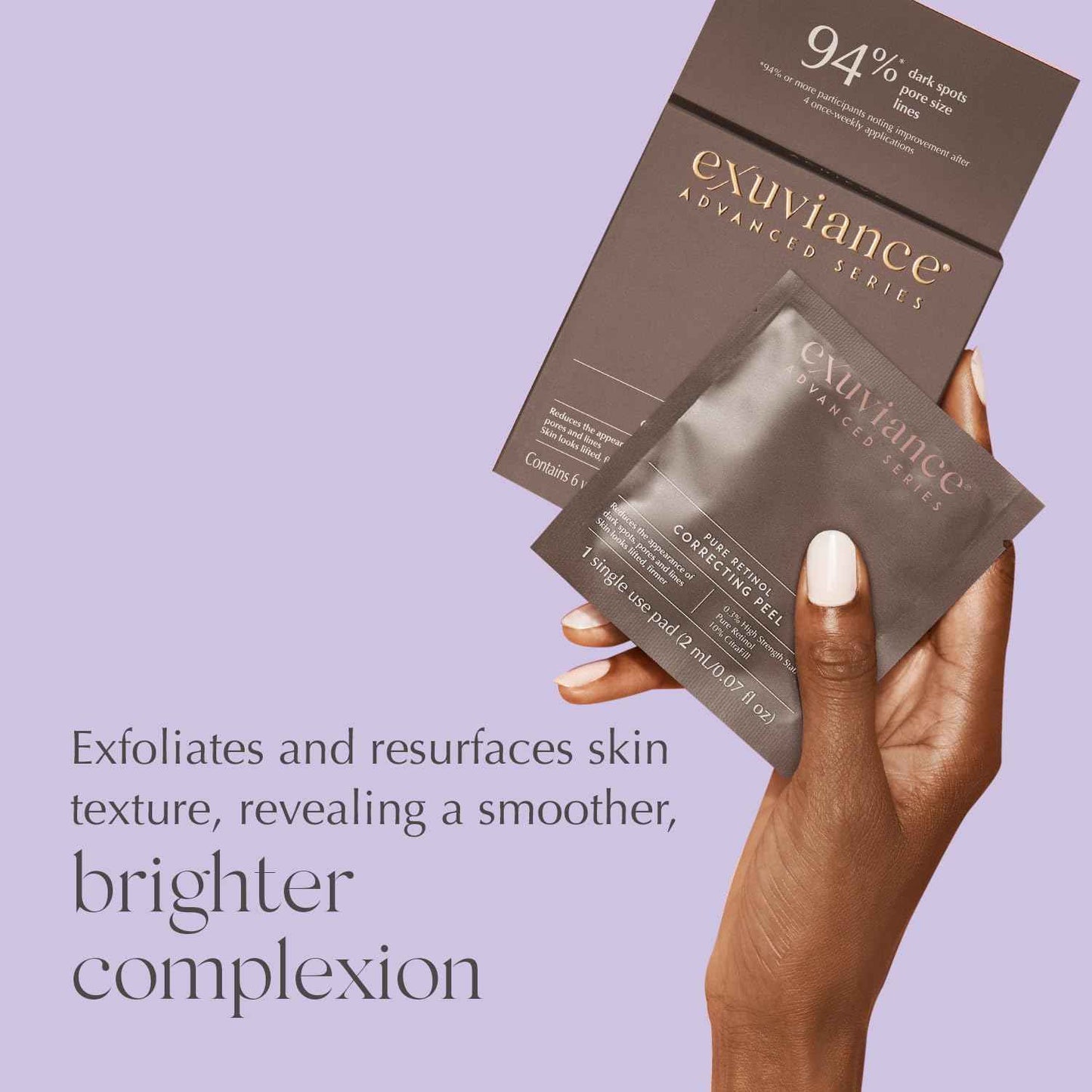 EXUVIANCE Dark Spot Correcting Starter Set (35g Triple Microdermabrasion Face Polish/2 pads Pure Retinol Corecting Peel)