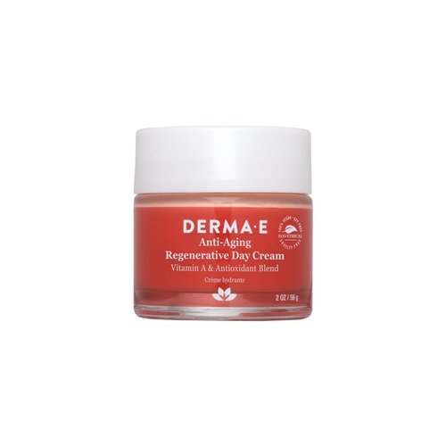 Derma E Anti-Aging Regenerative Day Cream – Astaxanthin Moisturizer for Face – Lightweight Firming Anti-Wrinkle Cream with Lavender, Jojoba Oil and Vitamin E, 2 oz