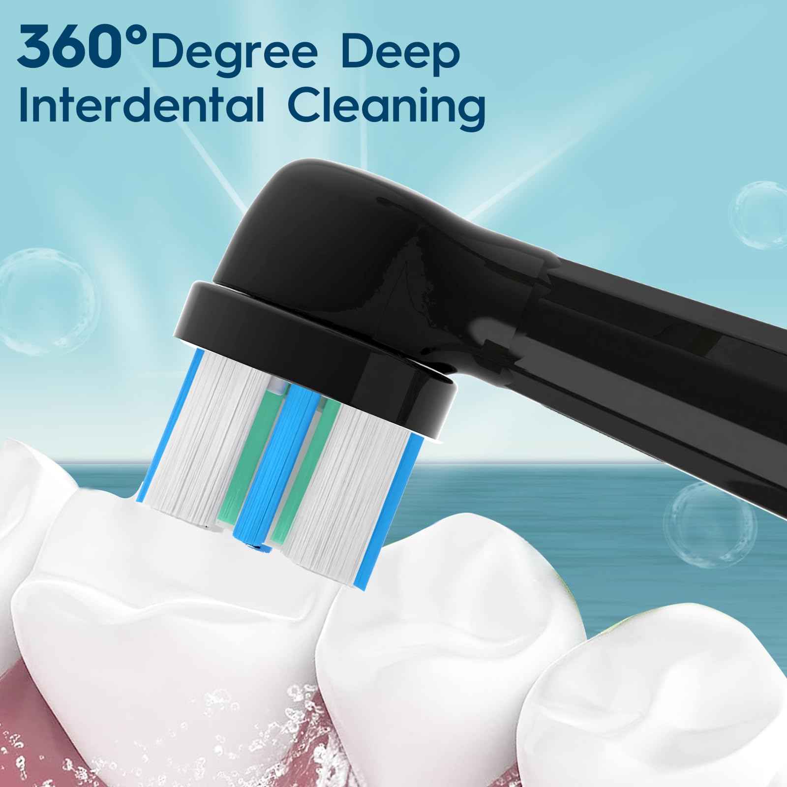 iO Replacement Heads Compatible with Oral B IO 2/3/4/5/6/7/8/9/10 Series Electric Toothbrush,Compatible with Oral B io Series Toothbrush Heads with Medium Bristles