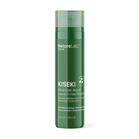 NatureLab.TOKYO Kiseki Molecular Repair Leave-In Hair Masque – Deep Conditioning Treatment to Restore, Strengthen & Bond Damaged Hair – Repair Split Ends, Add Shine & Smoothness – 1.7 Fl Oz