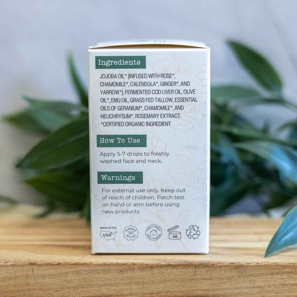 Nectar Natural Retinol Serum by Hearth & Homestead – Fermented Cod Liver Oil, Grass-Fed Tallow & Emu Oil – Nutrient-Rich Facial Oil for Smooth, Healthy Skin – 1 fl oz