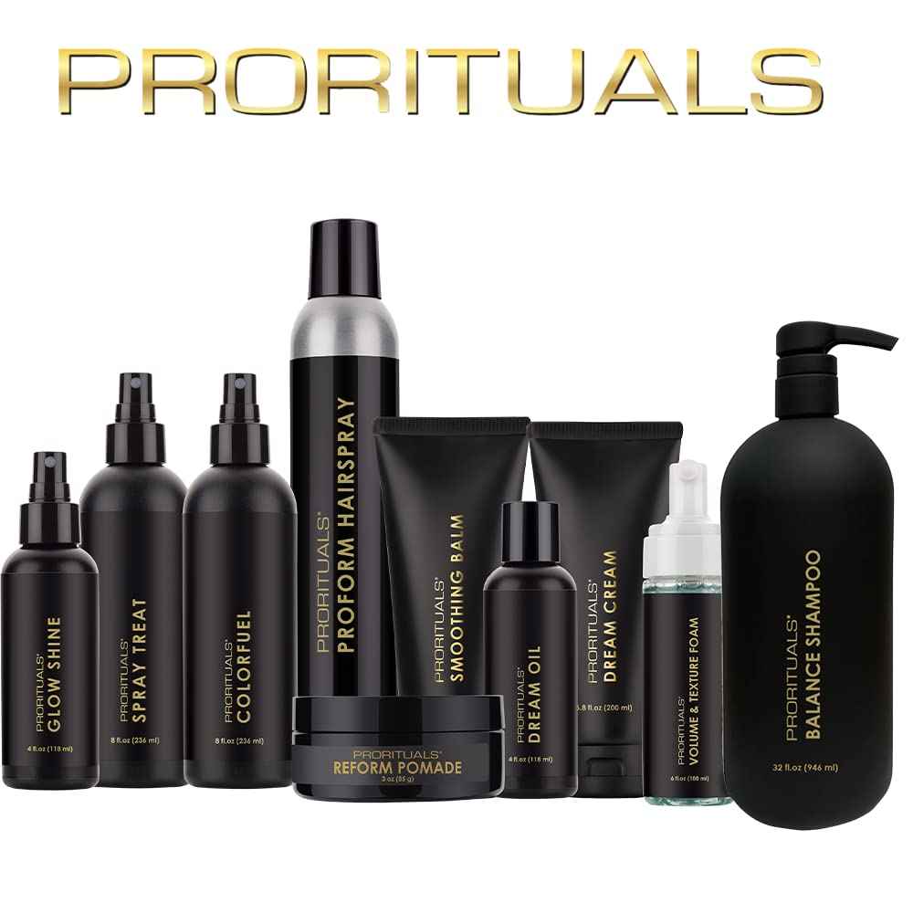 Prorituals Balance Shampoo for Hair Growth - Shampoo for Hair Loss and Thinning Hairs, Natural Hair-Thickening for Women & Men, Vegan, Sulfate Free, Coconut & Vitamin E, 32 fl oz