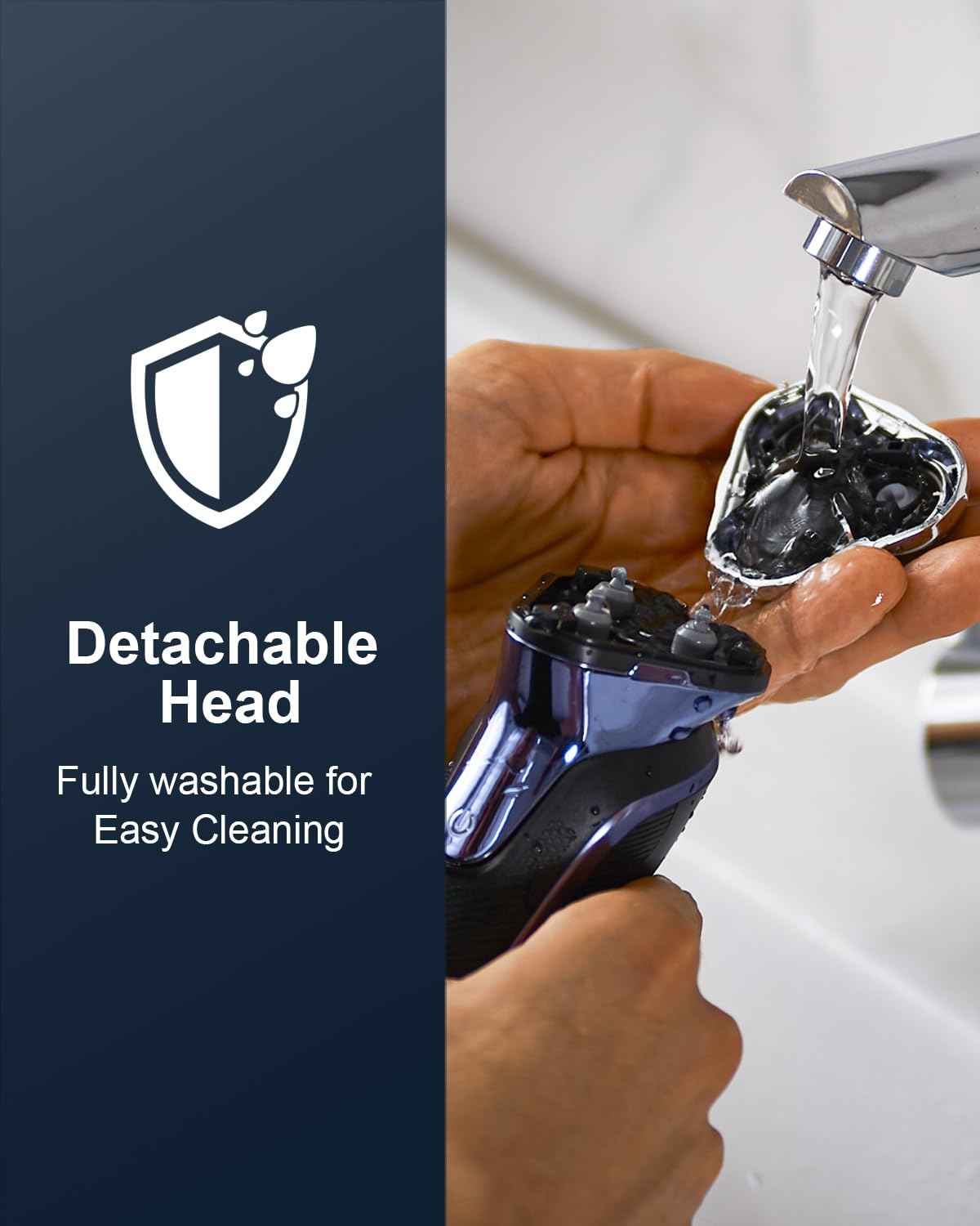 Electric Razor for Men, Electric Shaver for Men Face, Rechargeable Wet Dry Waterproof Cordless Shaver with Pop Up Trimmer