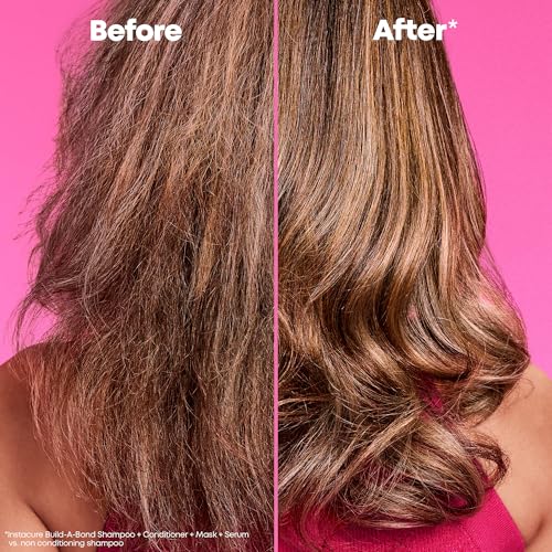 MATRIX Instacure Build-A-Bond Mighty Bonds Shampoo - Bond Repair For Very Damaged Hair, Strengthens, Smooths & Softens with Citric Acid & Squalane, Vegan, Sulfate-Free, Paraben-Free