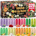 320 Pcs Lip Balm Bulk- Natural Moisturising Organic Set for Cracked Lips, 12-Flavored Professional Pack Bulk Gifts Valentine Party Favors (4.2g/0.15oz)