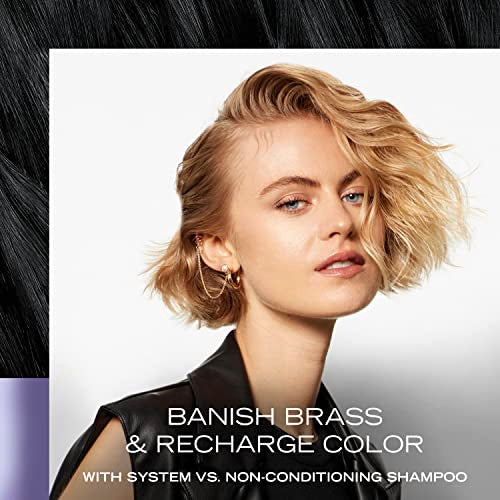 TRESemm? Purple Blonde Conditioner 4 Count for Blonde & Silver Hair Formulated with Ultra-Violet Neutralizer Technology 28oz
