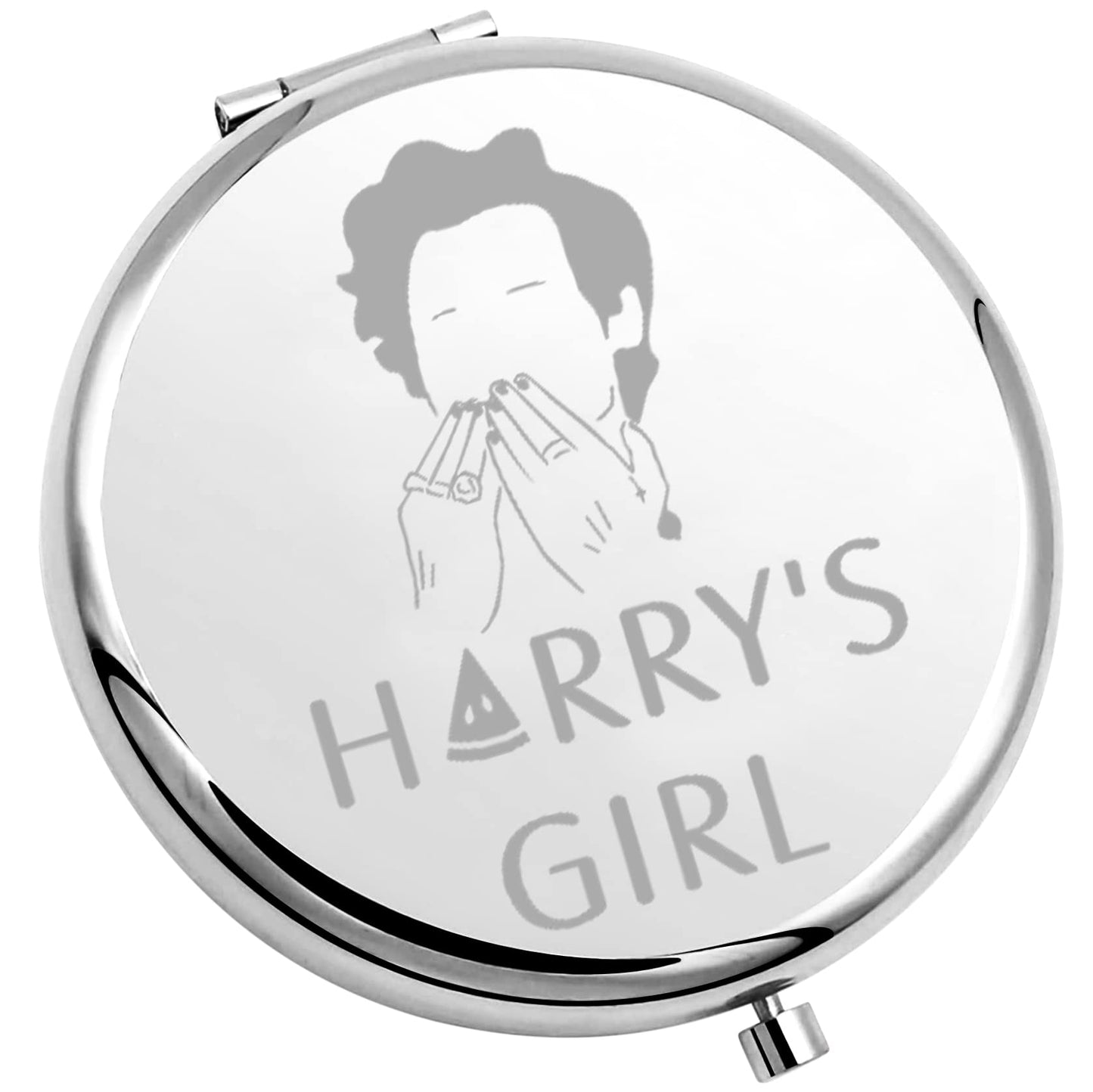 TIIMG Singer Song Lover Fans Merchandise Harry's Girl Compact Mirror Lyrics Inspired Gift Album Music Gift for Fan