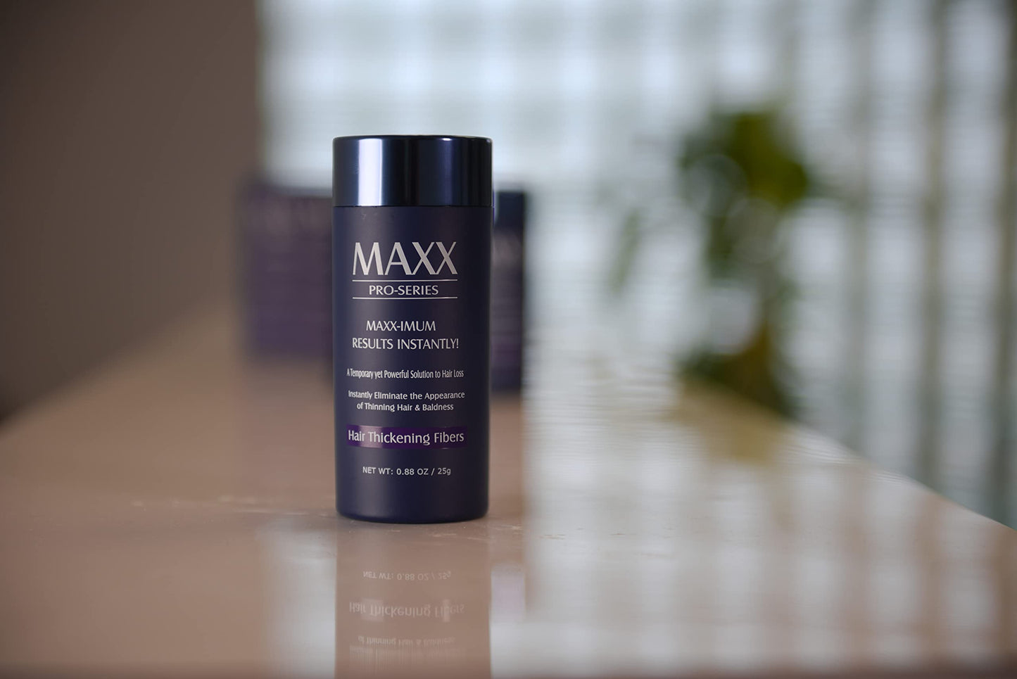 MAXX PRO-SERIES Volumizing Hair Fibers with real Keratin for Thinning Hair/Hair Loss – Dermatologist Tested and Certified Hypoallergenic - 60 days + supply - Multiple Colors Available (Dark Brown)