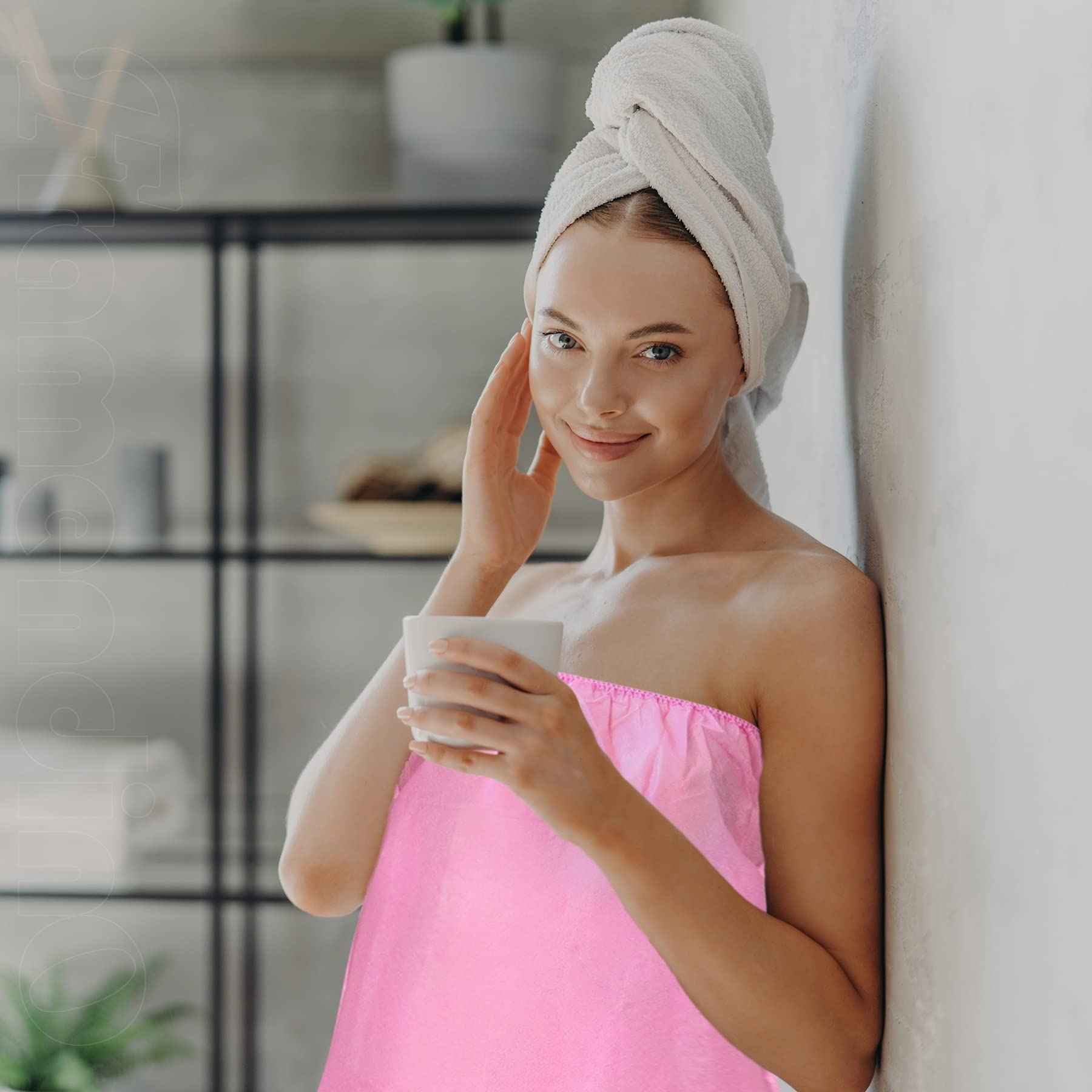 Framendino, 10 Pack Pink Disposable Non-Woven Robes Body Wrap Towel for SPA