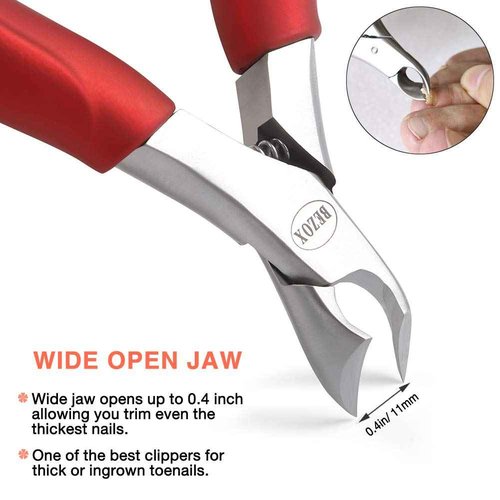 BEZOX Toenail Clipper for Thick Nails for Seniors, Nail Clippers for Seniors