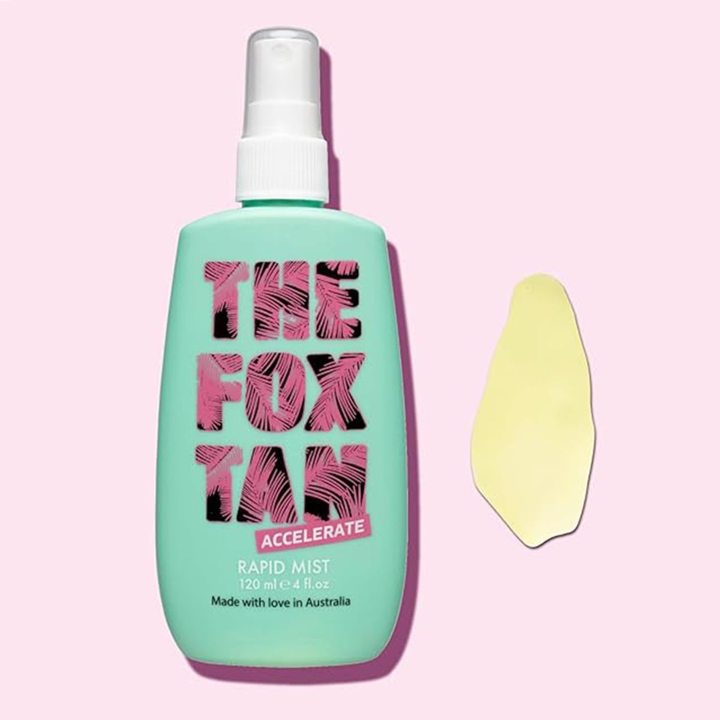 The Fox Tan Rapid Tanning Mist, Natural Tanning Accelerator Mist For Darker & Faster Tans, Creates Flawless Tan Skin, Vegan & Cruelty Free, 120mL