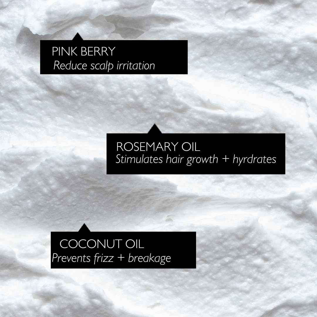 UPCIRCLE Jumbo Shampoo Crème with Rosemary Oil + Pink Berry - 150ml – Gentle Formulation To Soothe + Cleanse – Coconut + Grapefruit oil – Natural, Vegan + Cruelty-Free