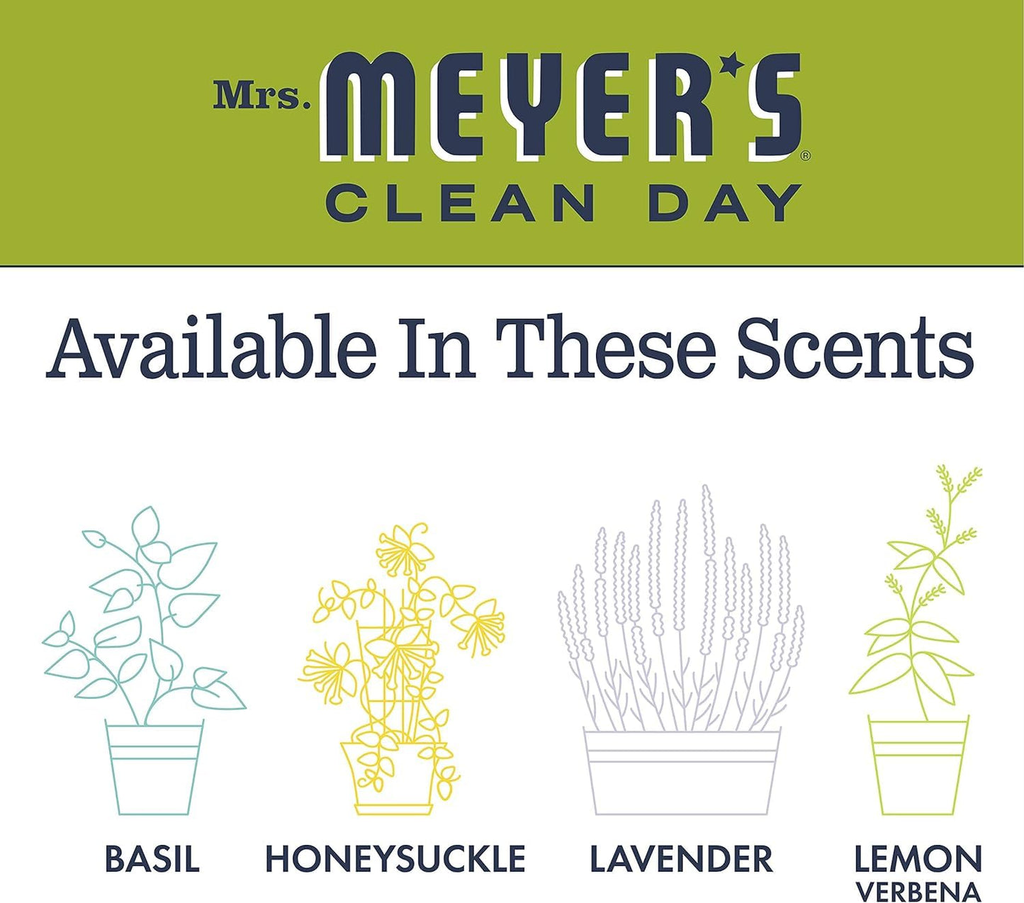 MRS. MEYER'S CLEAN DAY Hand Soap Refill Scent Variety Pack 2 CT (Lemon Verbena + Rain Water)