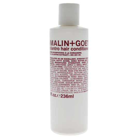 MALIN+GOETZ cilantro conditioner ‚Äîresidue-free, lightweight scalp treatment. conditions, detangles, balances pH, intensely hydrates. tames frizz for all hair types. vegan & cruelty-free, 8 Fl oz