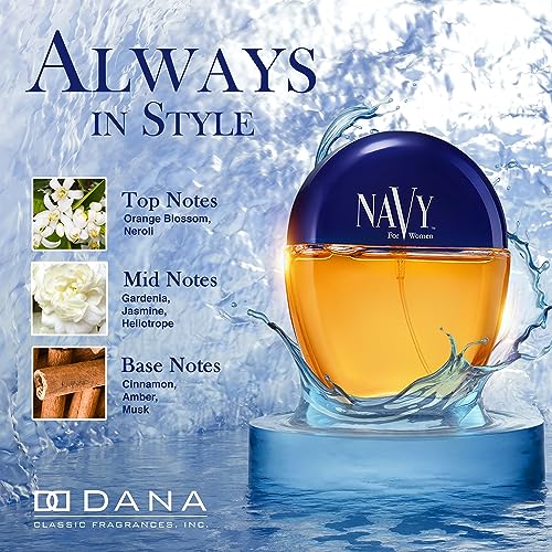 Dana Navy Cologne Spray for Women 1.5 Fl Oz - Classic Floral Fragrance