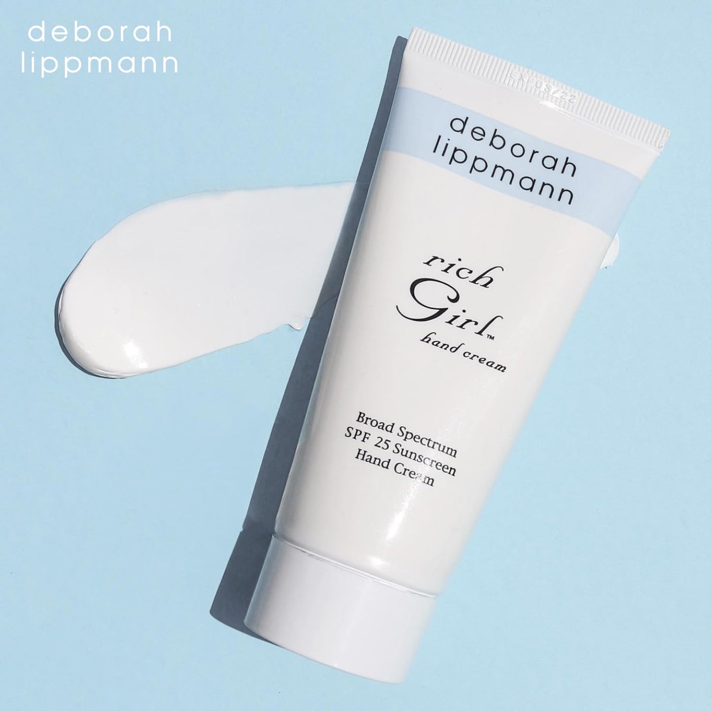 Deborah Lippmann Rich Girl Hand Cream | Moisturizing Hand Lotion with Shea Butter, Avocado and Jojoba Oil | Broad Spectrum SPF 25 Skin Protection | 3 Ounce (Pack of 1)