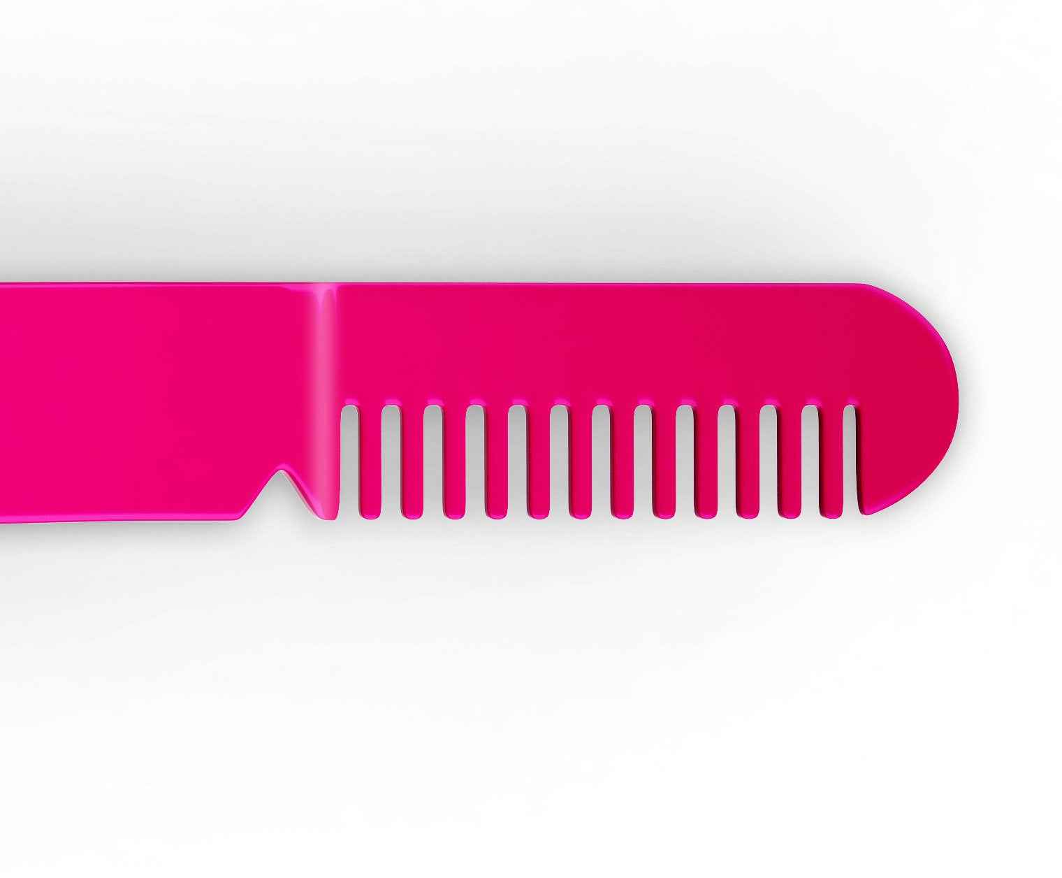 Amaok Eyebrow Tweezer with Comb - Slant Tip, Bright Pink - BOGO SALE Offer - Details Below.