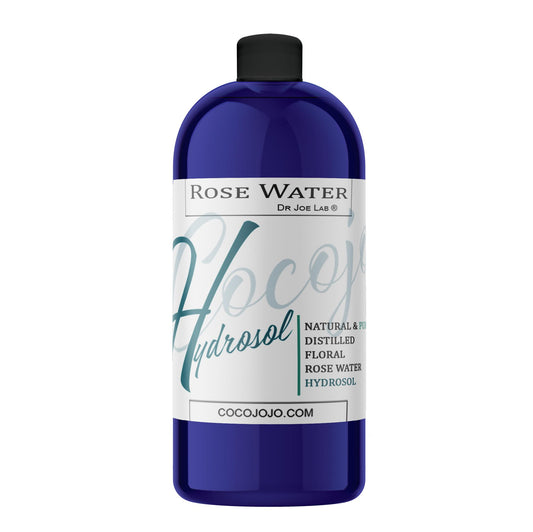 Rose Hydrosol Water Spray Toner 32 oz for Face Hydrating Mist Hydration Pure & Natural Rosewater Hydrosol All Skin Types Face Skin Pores Body Locs Cleansing Bulk Refill COCOJOJO - Packaging May Vary