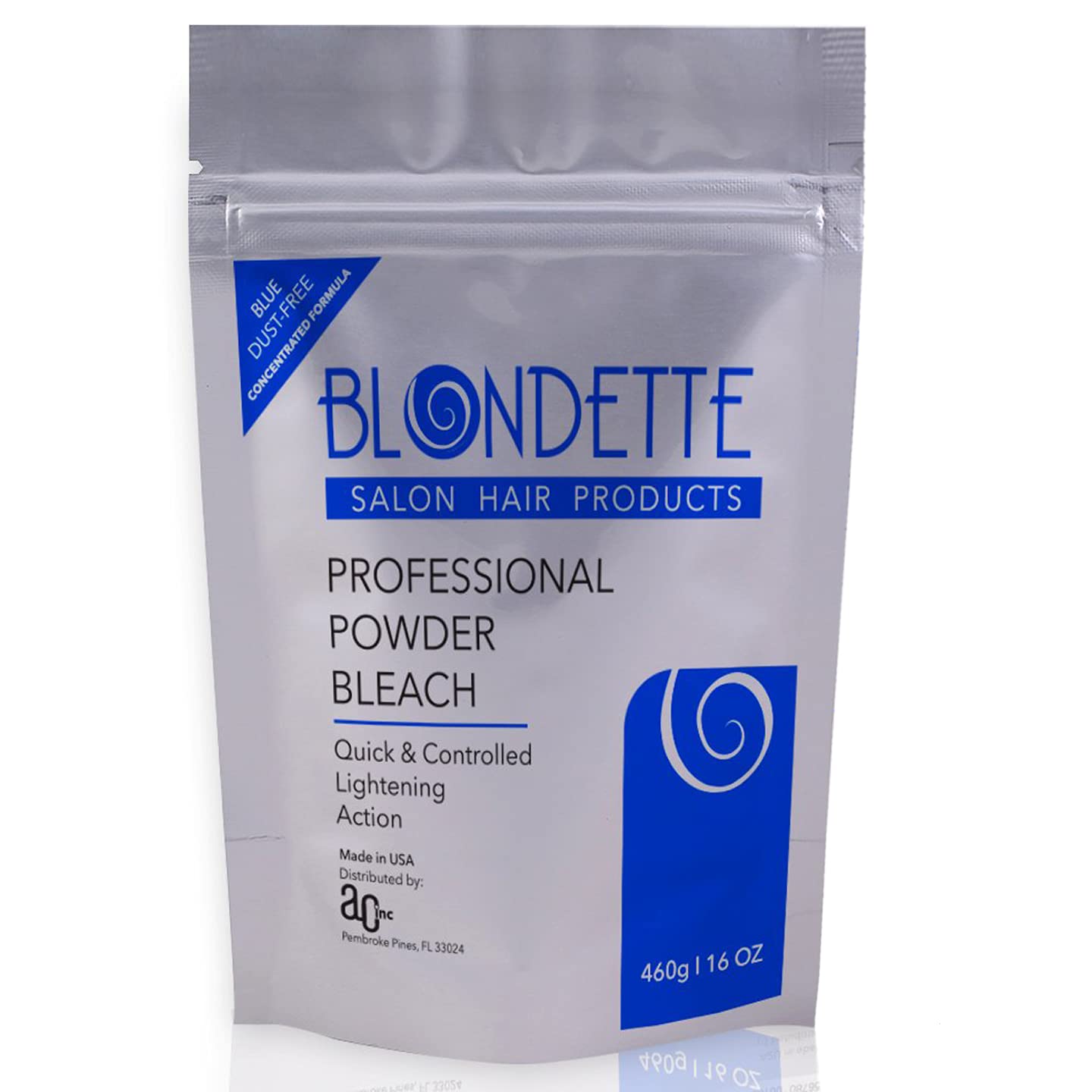 Powder Bleach, Blondette Salon Professional Powder Bleach blue dust-free (460)