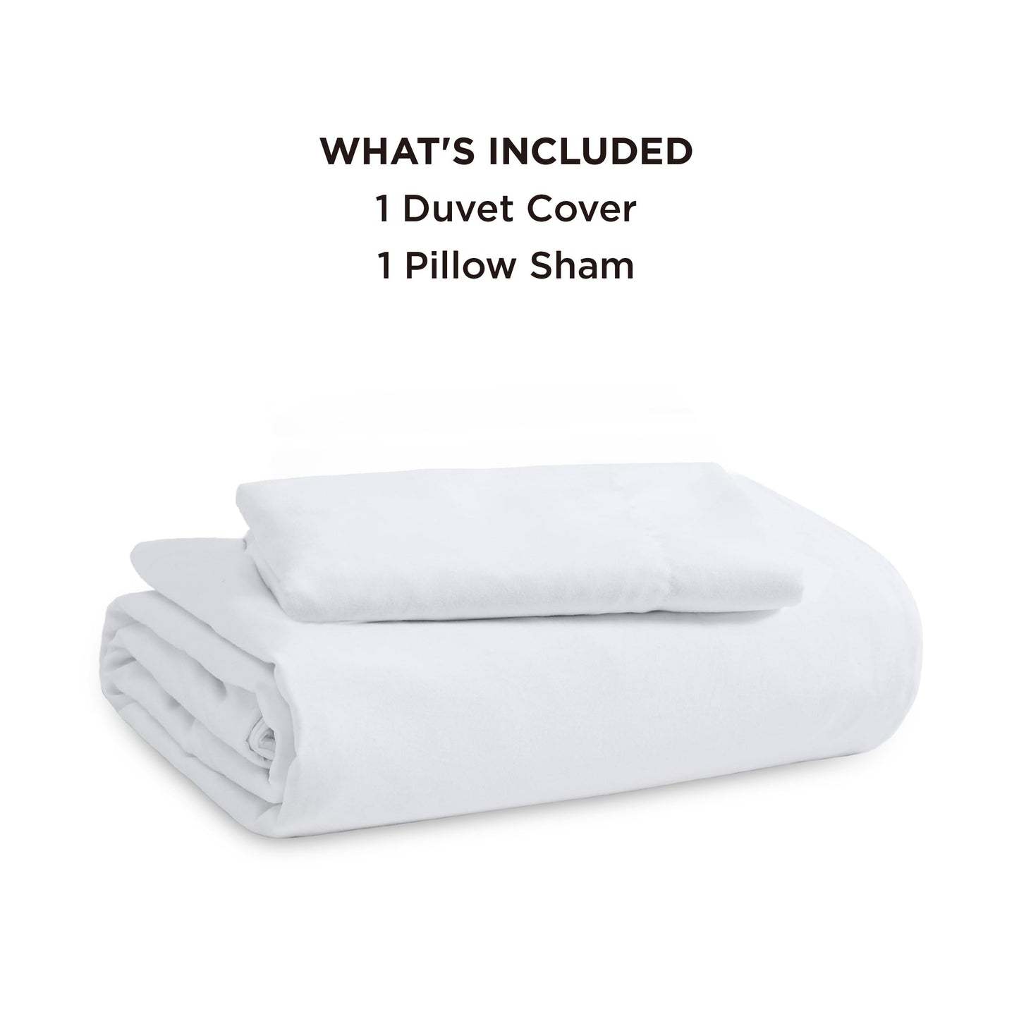 Bedsure White Twin Duvet Cover Set - Soft Prewashed Duvet Cover Twin Size, 2 Pieces, 1 Duvet Cover 68x90 Inches with Zipper Closure and 1 Pillow Sham, Comforter Not Included