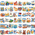 HOWAF Oktoberfest Temporary Tattoos 96pcs German Beer