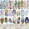 Leesgel 66 Sheets Temporary Tattoo Sleeves for Kids - Mixed Sizes