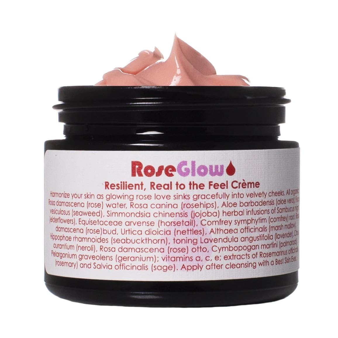 Living Libations - Organic/Wildcrafted Rose Glow Face Creme | Natural, Plant-Based, Clean Beauty (3 oz | 100 ml)