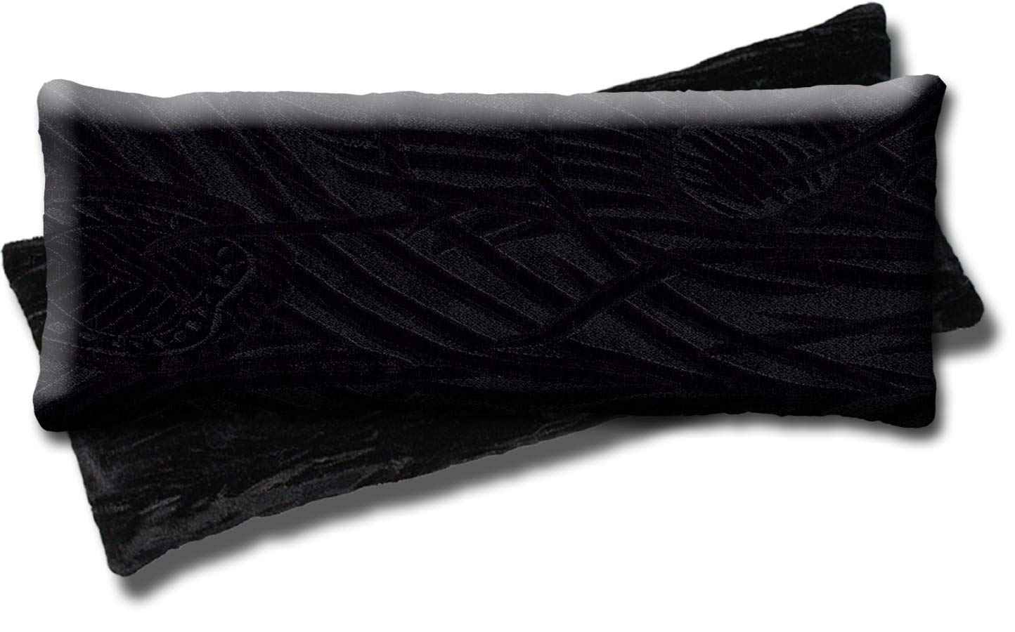 Candi Andi Handmade Luxe Serenity Eye Pillow - All-Natural Flaxseed - Unscented – Weighted Eye Mask for Yoga, Meditation, Hot & Cold Therapy - Black Magic - TEP-BM