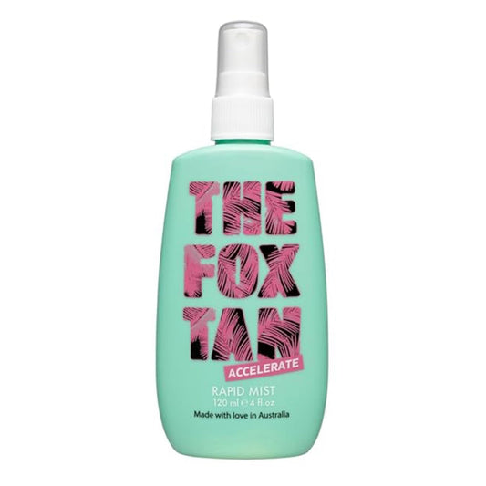 The Fox Tan Rapid Tanning Mist, Natural Tanning Accelerator Mist For Darker & Faster Tans, Creates Flawless Tan Skin, Vegan & Cruelty Free, 120mL