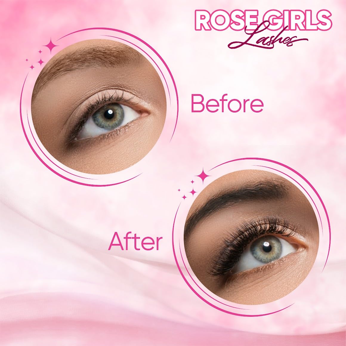 ROSE GIRL Loose Promade Fans - Natural Look Handmade Volume Eyelashes From 3D To 16D - C CC D DD Curl - False Lashes Extensions - Thickness 0.03~0.1 mm - 8~20 mm Length (10D-0.03-D (9mm))