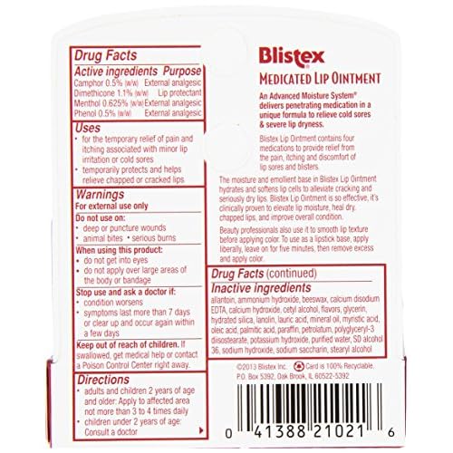Blistex Medicated Lip Ointment, 0.21 oz