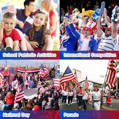 Red White Blue Patriotic Face Glitter Gel for Kids & Adults