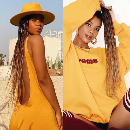 Ombre Box Braids Crochet Hair 6 Packs Goddess Pre looped Crochet Box Braids for Women Black to Honey Blonde Golden 3X Small Box Braided Knotless Braiding Hair Extensions(24 Inch,T1B/4/27#)