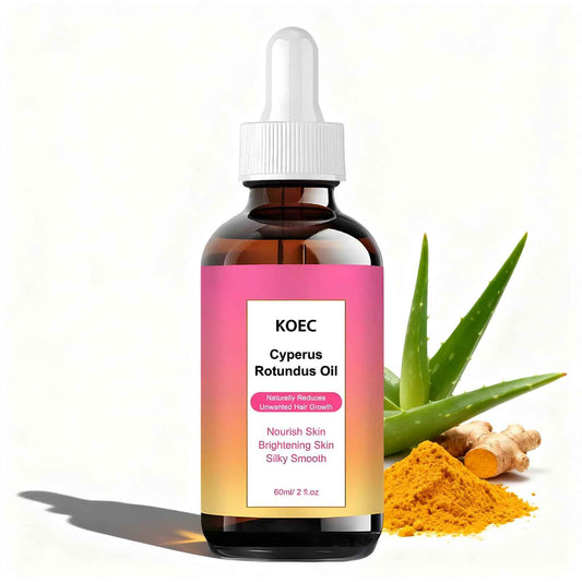 Cyperus Rotundus Oil for Hair Removal - Natural Hair Growth Inhibitor Oil with Jojoba & Tea Tree Oils, Slows Body Hair Regrowth, Gentle for All Skin Types (1)