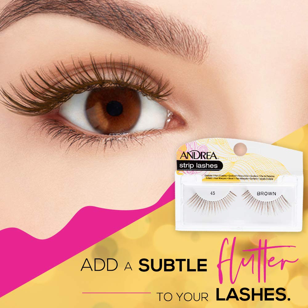 Andrea False Lashes Style 45 - Brown 4 pairs