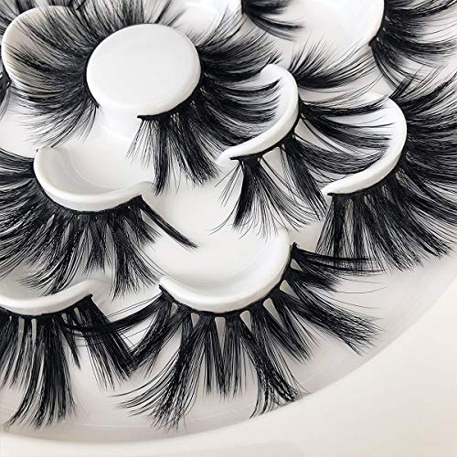 Mikiwi 25mm Faux Mink Lashes - 6D Dramatic Fluffy (7 Pairs)