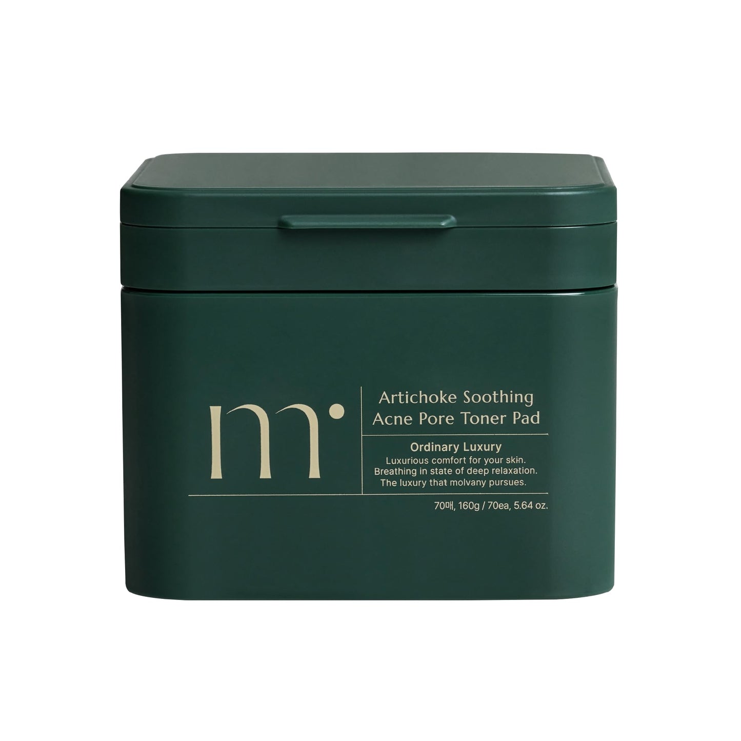 molvany Artichoke Soothing Affect Pore Toner Pad/ASAP Soothe&Calm Skin, Improve Skin Balance Recommended for Sensitive Skin, 70 Pads (160 g / 5.64 oz.)
