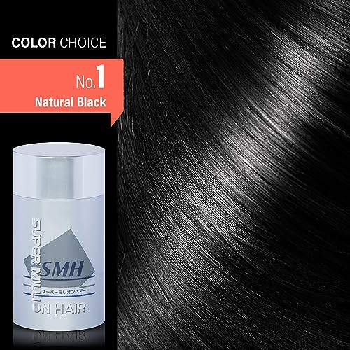 Super Million Hair Building Fibers - 15g Hair Thickener for Thinning Hair Natural Hair Powder Water Wind Sweat Proof Conceal Hair Loss in 10 Seconds for Women Men SMH-15 01