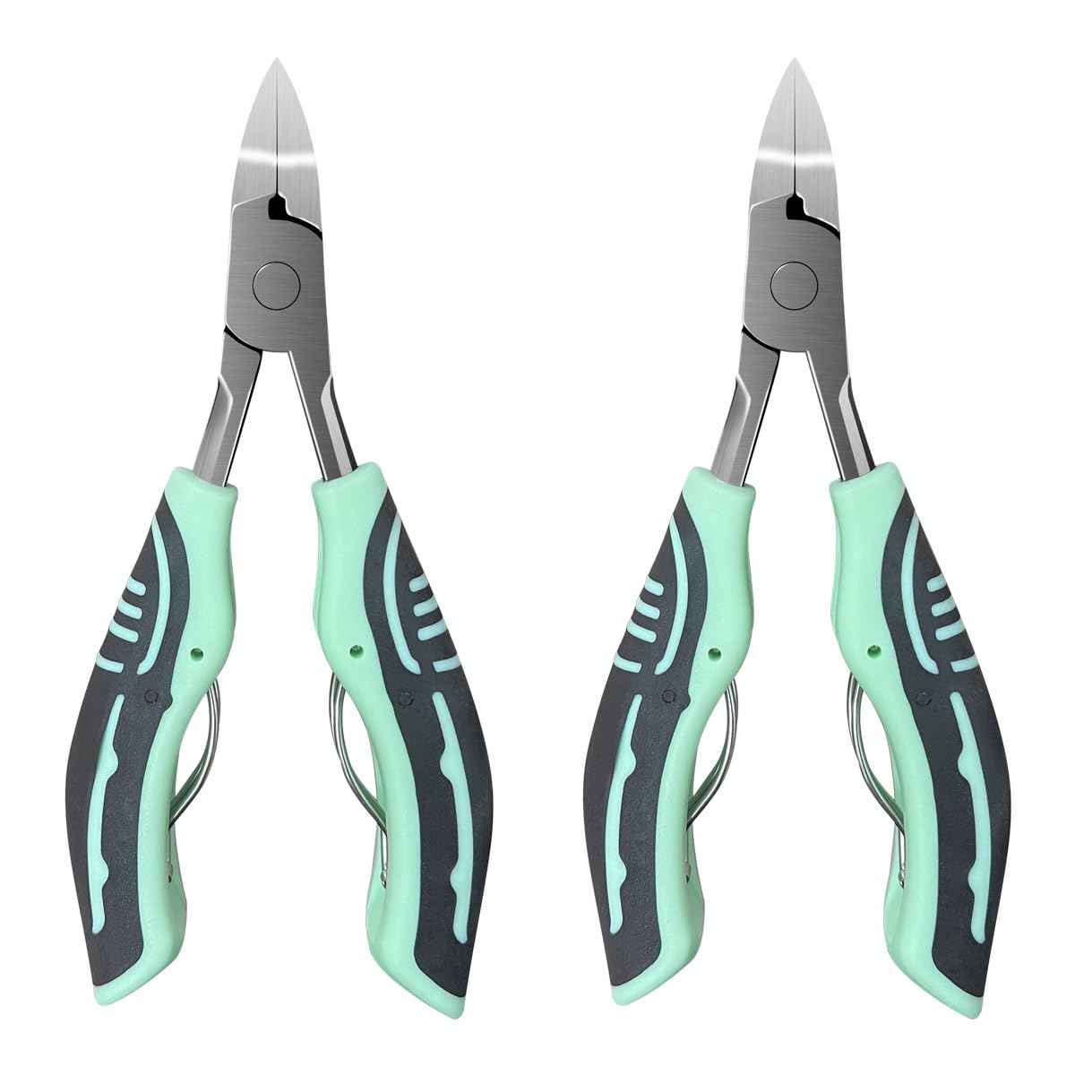 2Pack Cuticle Trimmer Cuticle Nippers, Clippers Pedicure Tool for Thick Ingrown Nail Care Pedicure Manicure