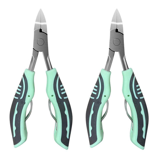 2Pack Cuticle Trimmer Cuticle Nippers, Clippers Pedicure Tool for Thick Ingrown Nail Care Pedicure Manicure