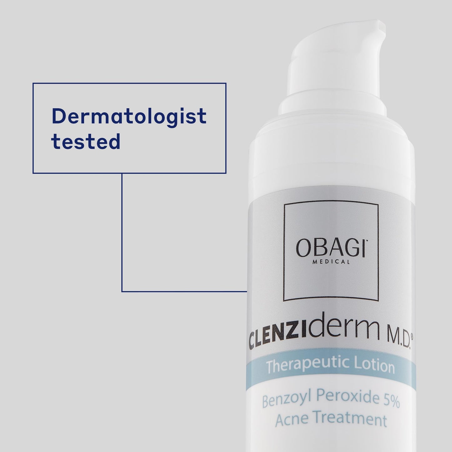 Obagi CLENZIderm M.D. Therapeutic Lotion – Lightweight Acne Treatment with 5% Benzoyl Peroxide (BPO) – 1.6 oz