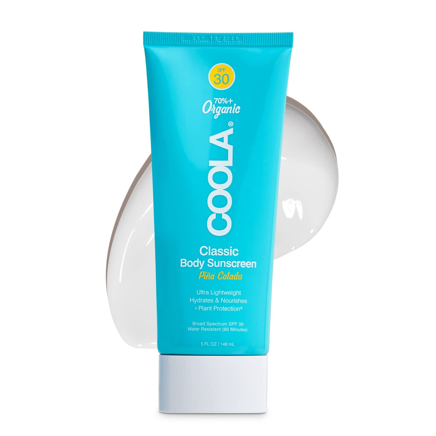 COOLA Organic Sunscreen SPF 30 Sunblock Body Lotion, Dermatologist Tested Skin Care for Daily Protection, Vegan and Gluten Free, Pina Colada, 5 Fl Oz