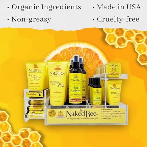 The Naked Bee Nourishing Body Lotion for All Skin Types (6.7 Fl oz) Moisture Replenishing Lotion for Dry Skin with Citron & Honey (Pack of 2)